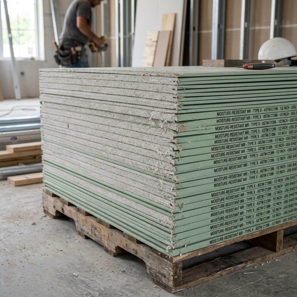 Moisture-Resistant Gypsum